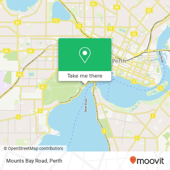 Mounts Bay Road map