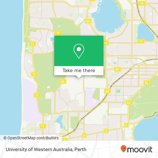 Mapa University of Western Australia