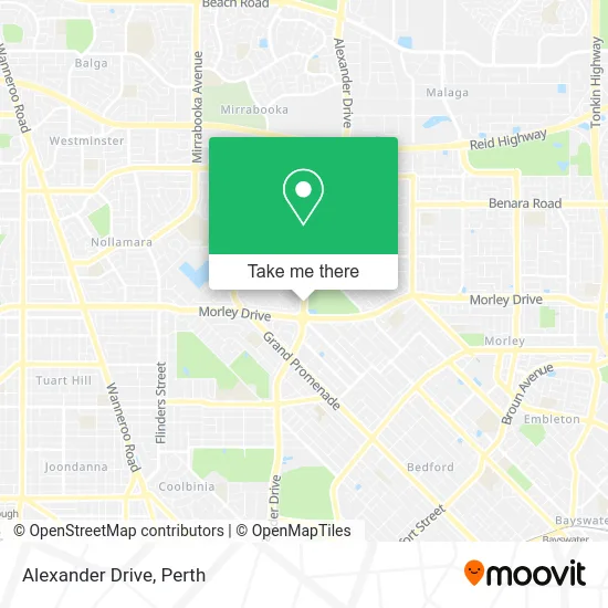 Mapa Alexander Drive