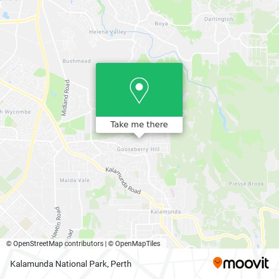 Kalamunda National Park map