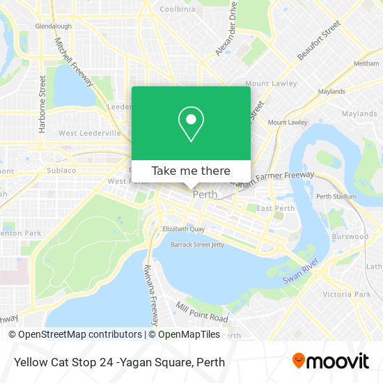 Yellow Cat Stop 24 -Yagan Square map