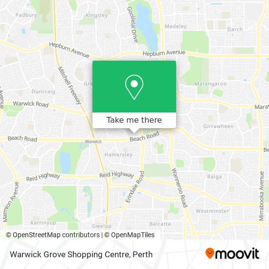 How to get to Warwick Grove Shopping Centre by Bus or Train