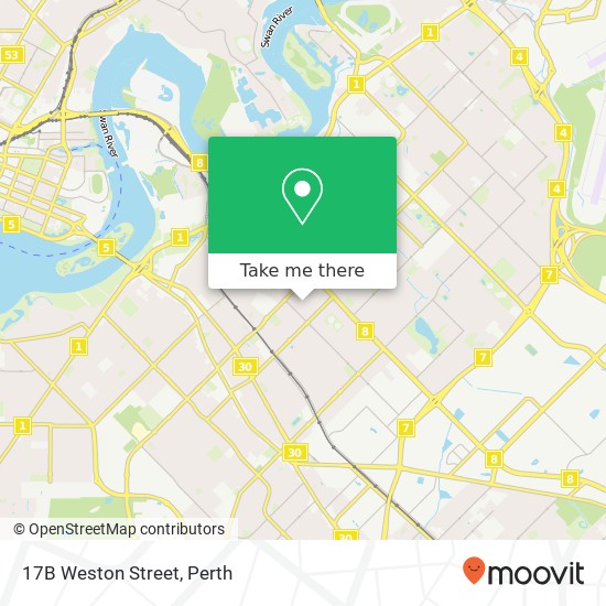 17B Weston Street map