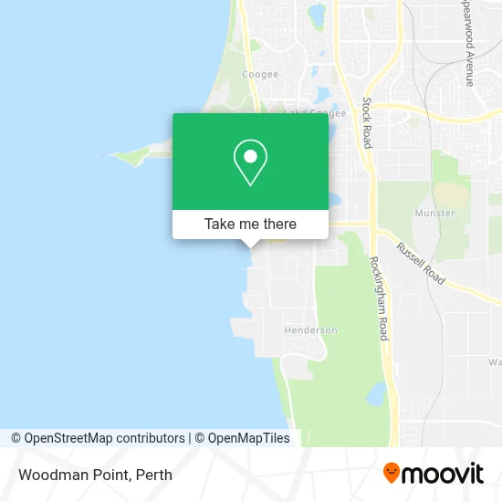 Mapa Woodman Point