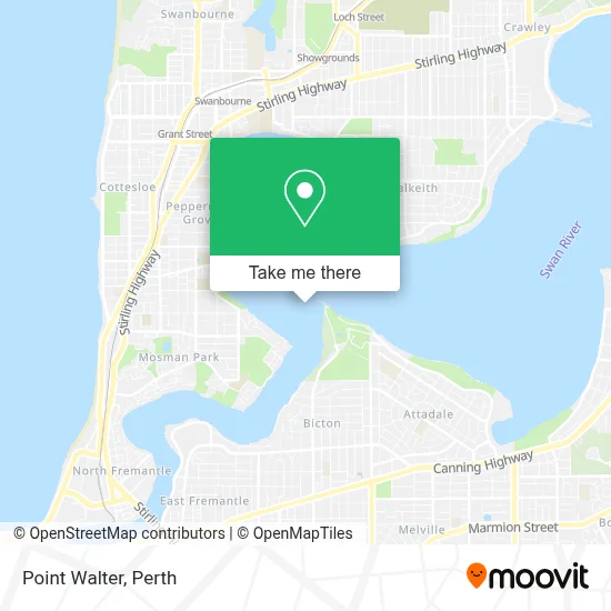 Mapa Point Walter