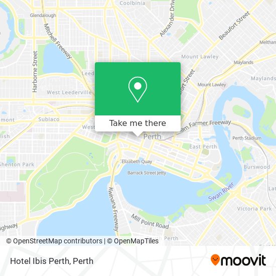 Hotel Ibis Perth map