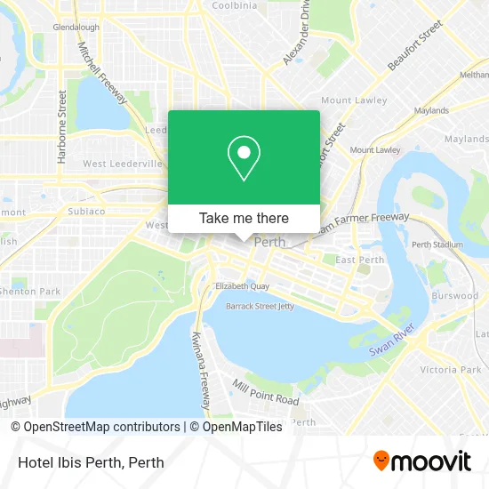 Mapa Hotel Ibis Perth