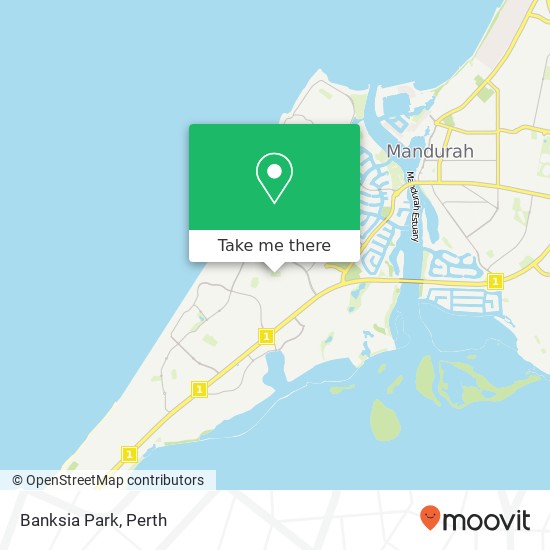 Mapa Banksia Park