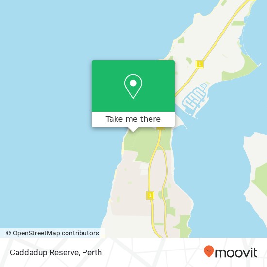 Mapa Caddadup Reserve