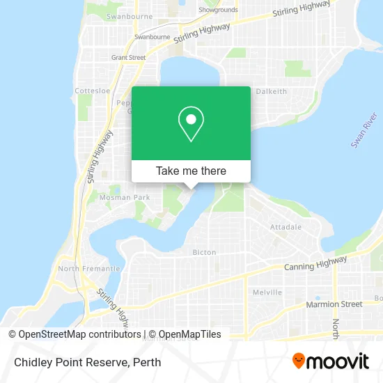 Mapa Chidley Point Reserve
