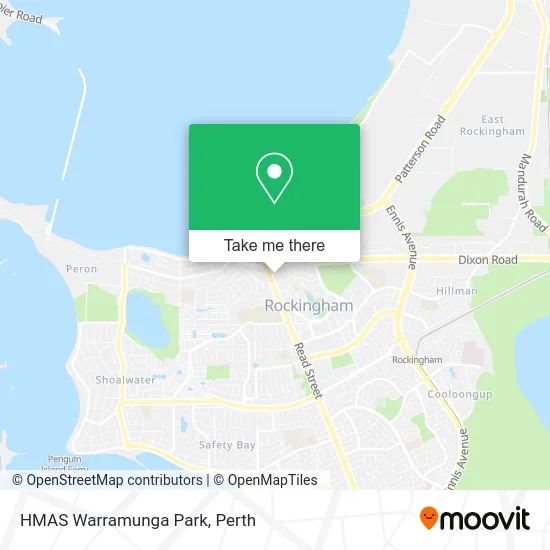 Mapa HMAS Warramunga Park