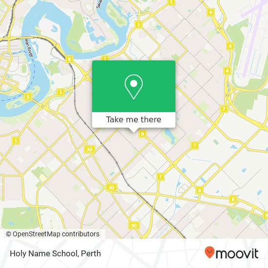 Holy Name School map