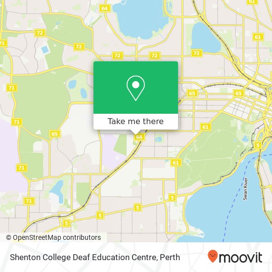 Mapa Shenton College Deaf Education Centre