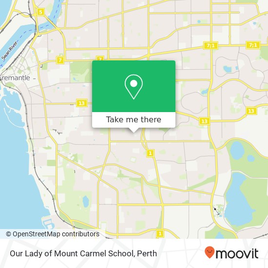 Mapa Our Lady of Mount Carmel School