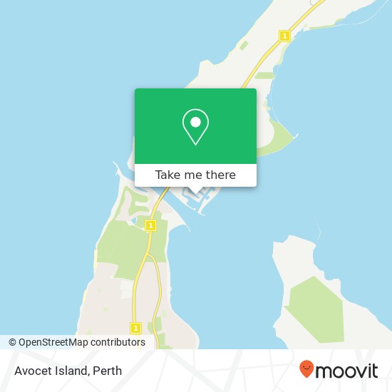 Mapa Avocet Island