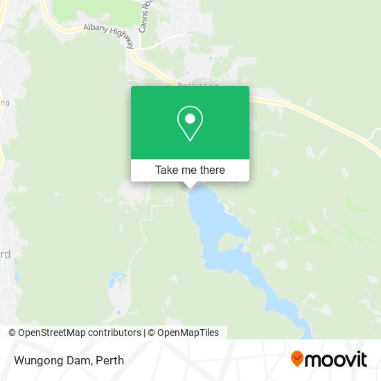 Wungong Dam map