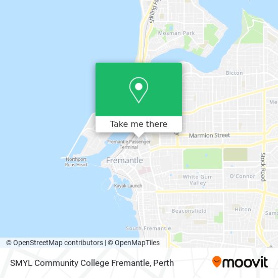 SMYL Community College Fremantle map