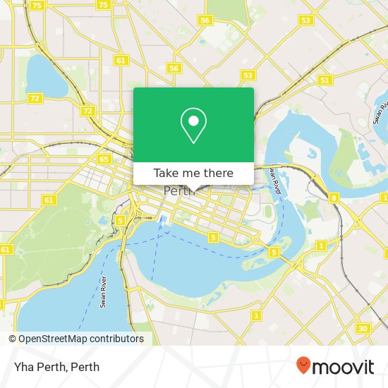 Yha Perth map