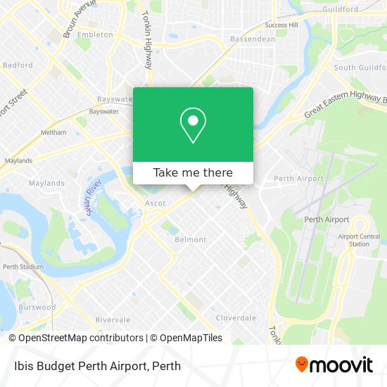 Ibis Budget Perth Airport map