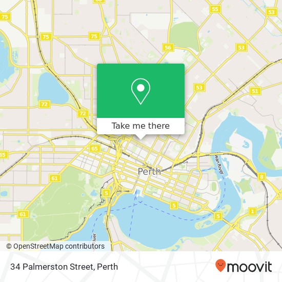 Mapa 34 Palmerston Street