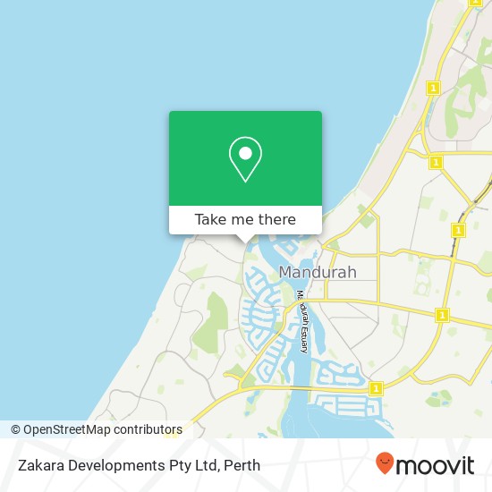Zakara Developments Pty Ltd map