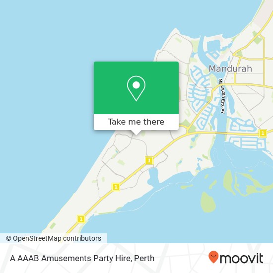 Mapa A AAAB Amusements Party Hire