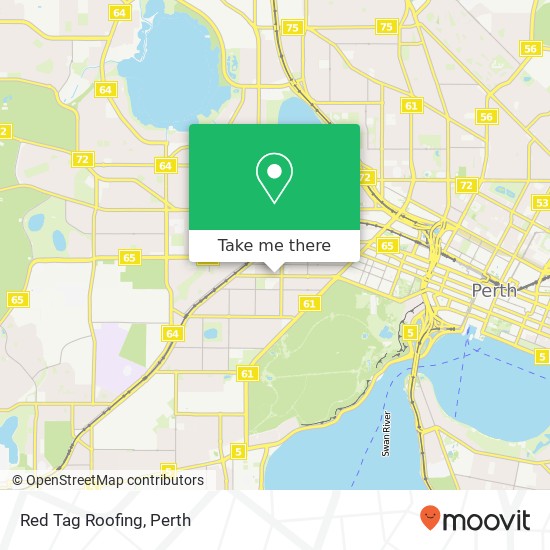 Red Tag Roofing map