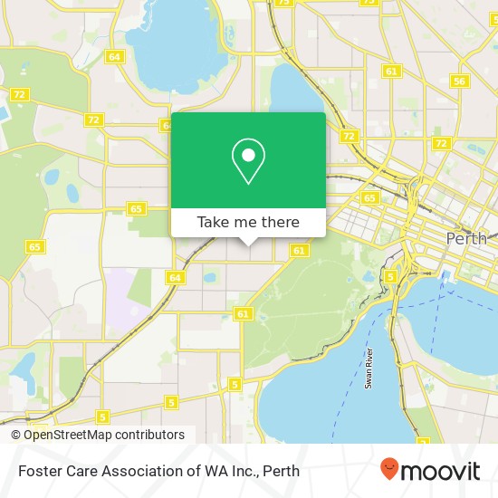 Foster Care Association of WA Inc. map