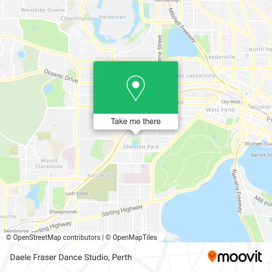 Mapa Daele Fraser Dance Studio