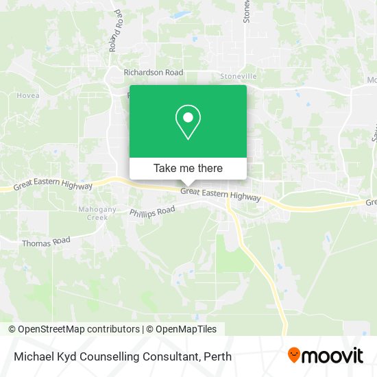 Michael Kyd Counselling Consultant map