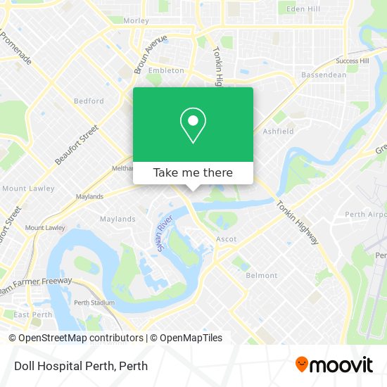 Mapa Doll Hospital Perth