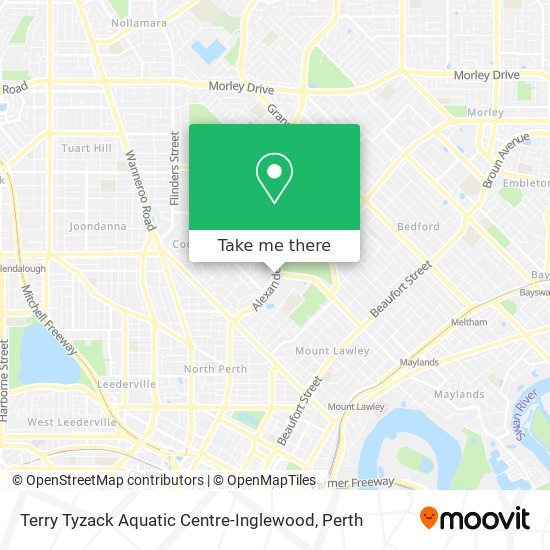 Terry Tyzack Aquatic Centre-Inglewood map