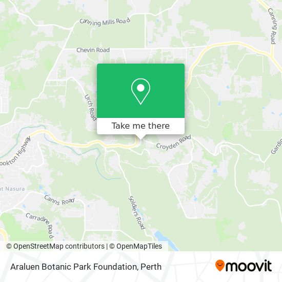 Mapa Araluen Botanic Park Foundation