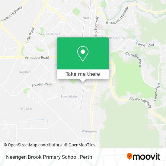 Mapa Neerigen Brook Primary School