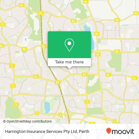 Mapa Harrington Insurance Services Pty Ltd