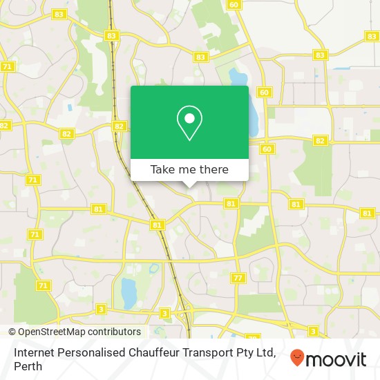 Mapa Internet Personalised Chauffeur Transport Pty Ltd