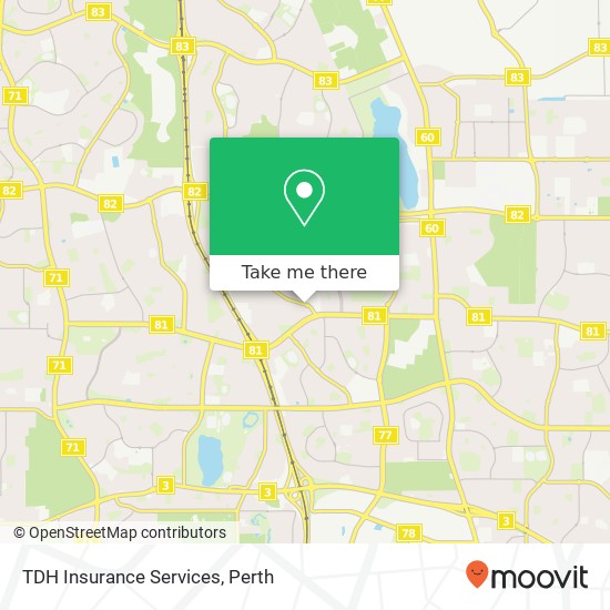 TDH Insurance Services map