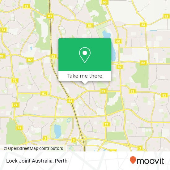 Lock Joint Australia map