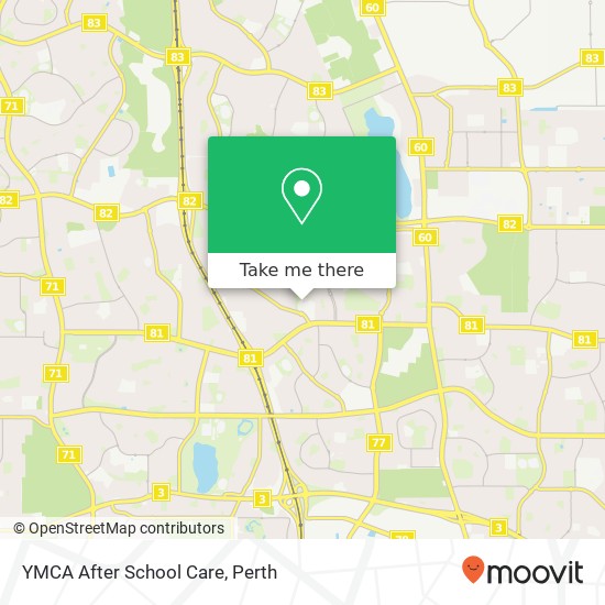 Mapa YMCA After School Care