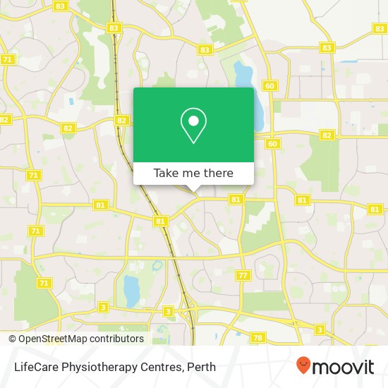 LifeCare Physiotherapy Centres map