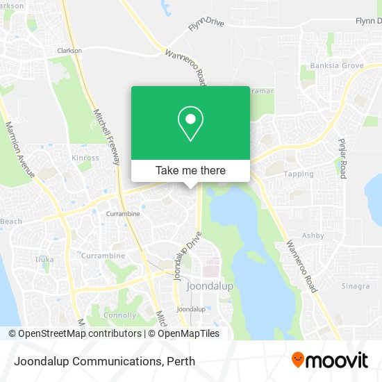 Joondalup Communications map
