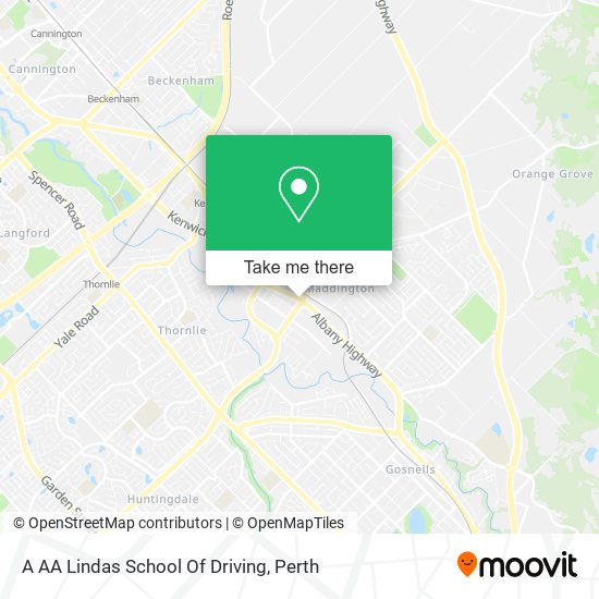 A AA Lindas School Of Driving map