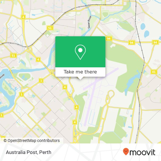 Mapa Australia Post