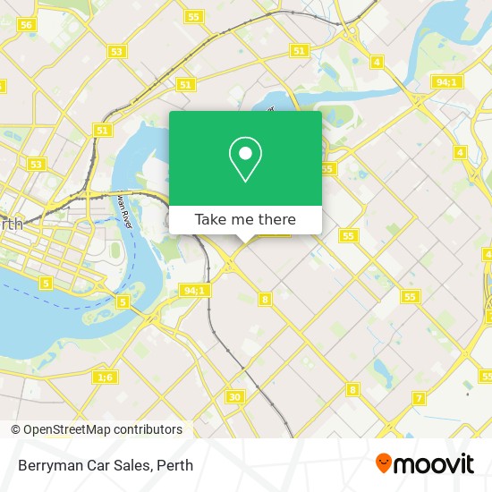 Berryman Car Sales map