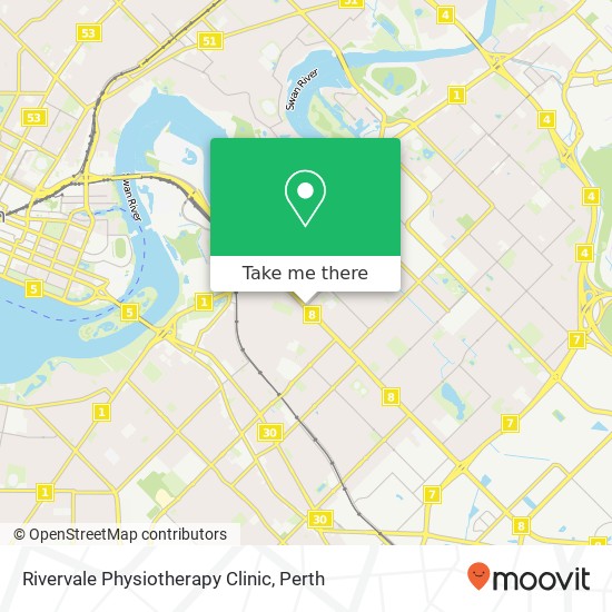 Mapa Rivervale Physiotherapy Clinic
