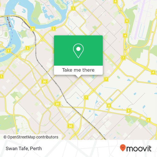 Swan Tafe map