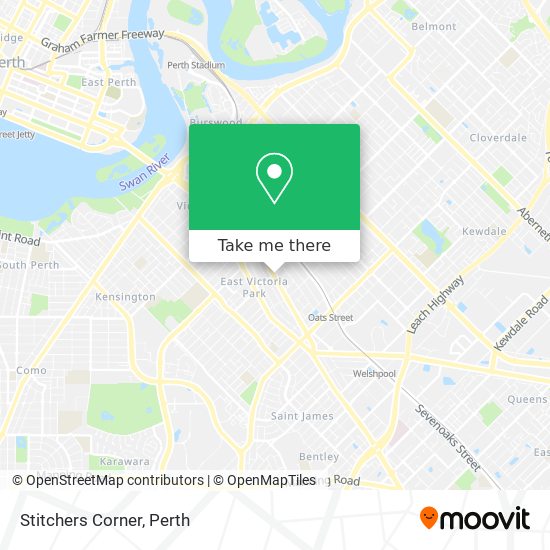 Stitchers Corner map