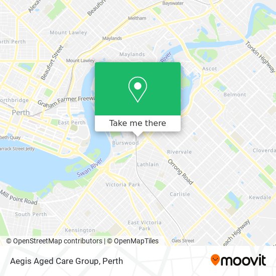 Aegis Aged Care Group map