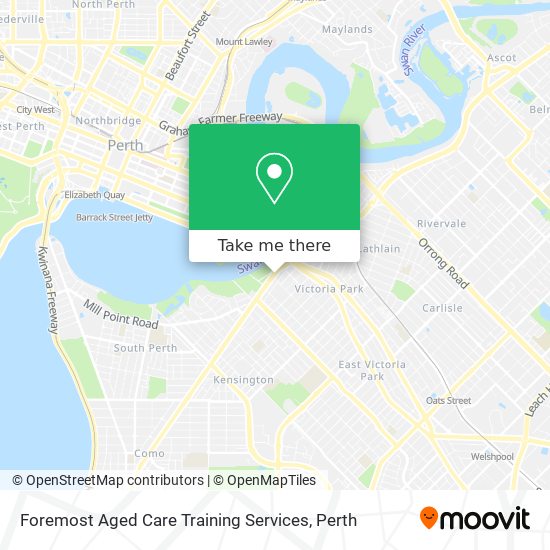 Mapa Foremost Aged Care Training Services