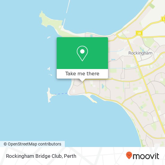Mapa Rockingham Bridge Club